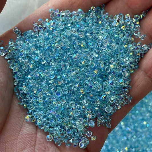 Light Sapphire AB 3mm Pointback Crystals