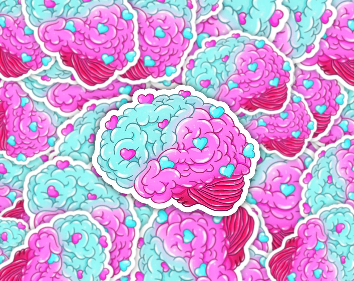Candy Brain Vinyl Sticker