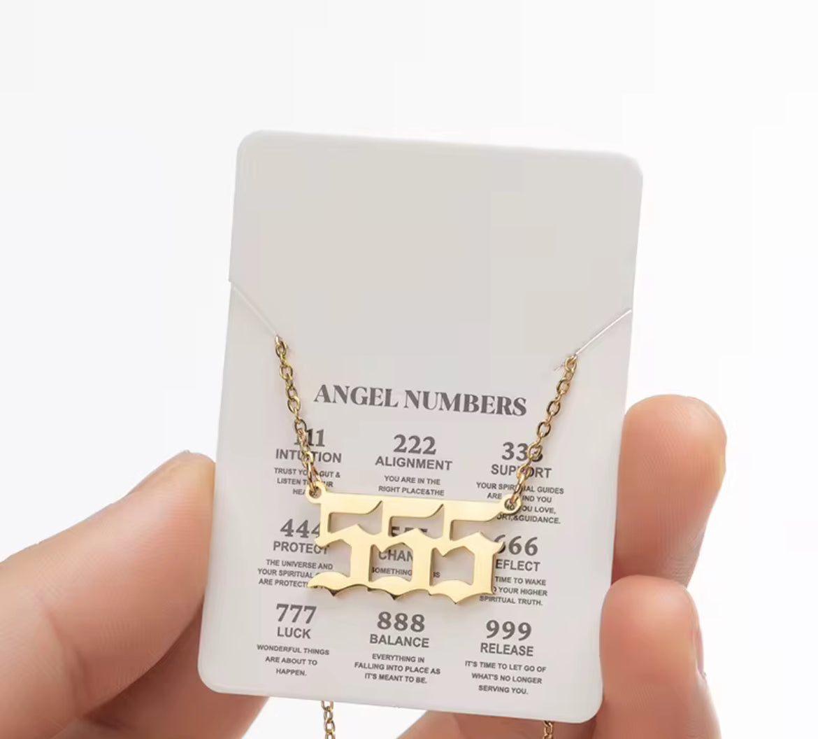 ✨ Angel Number Necklace | 111, 222, 333 & More