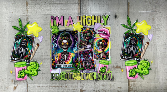 Highly Productive Mom UV DTF Wrap