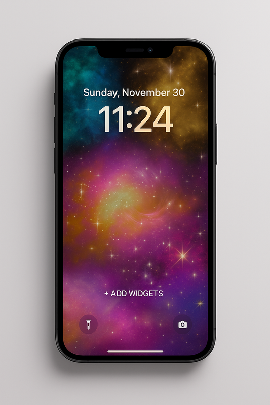 Cosmic Bloom Wallpaper โ Digital Download