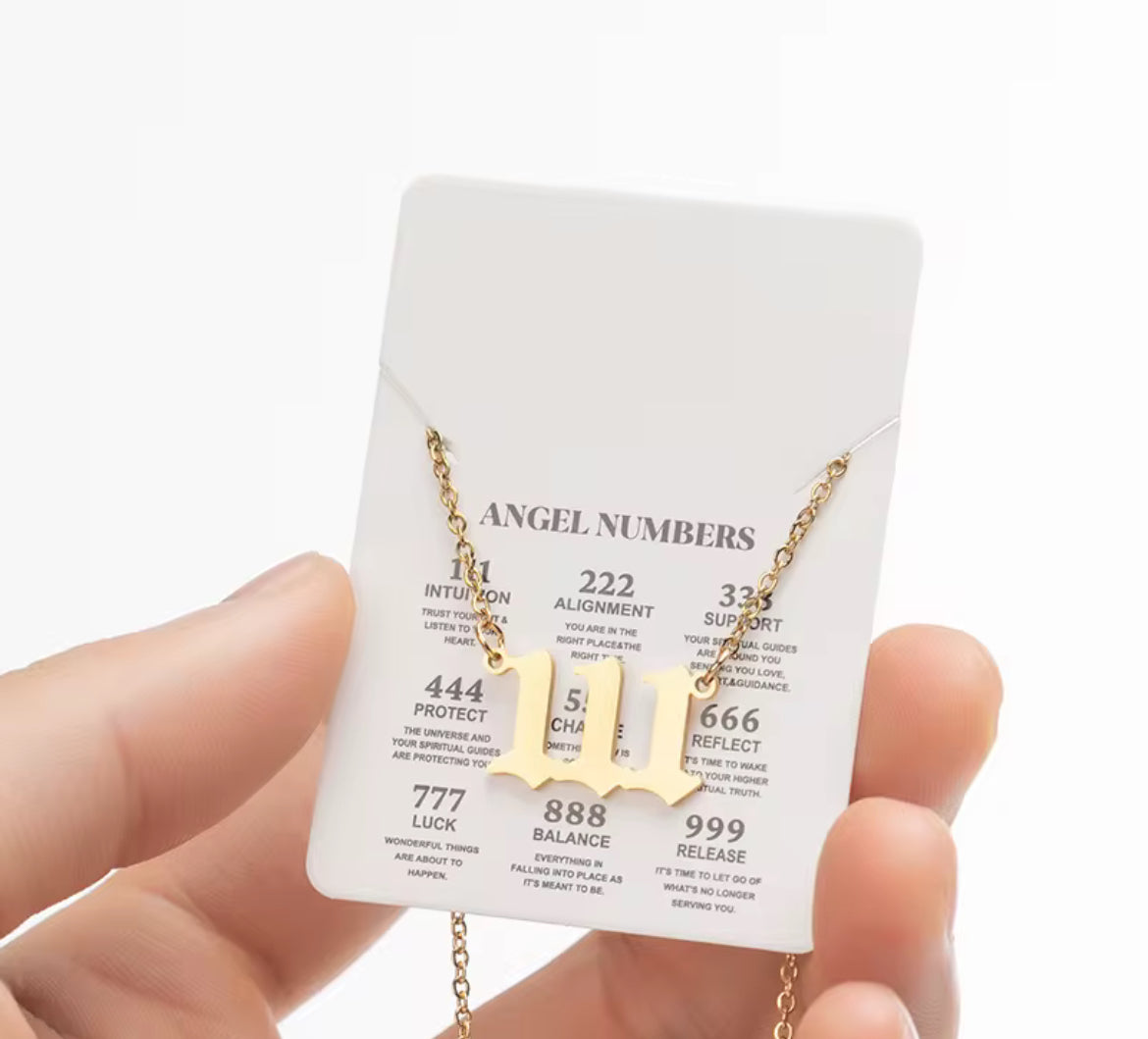 ✨ Angel Number Necklace | 111, 222, 333 & More
