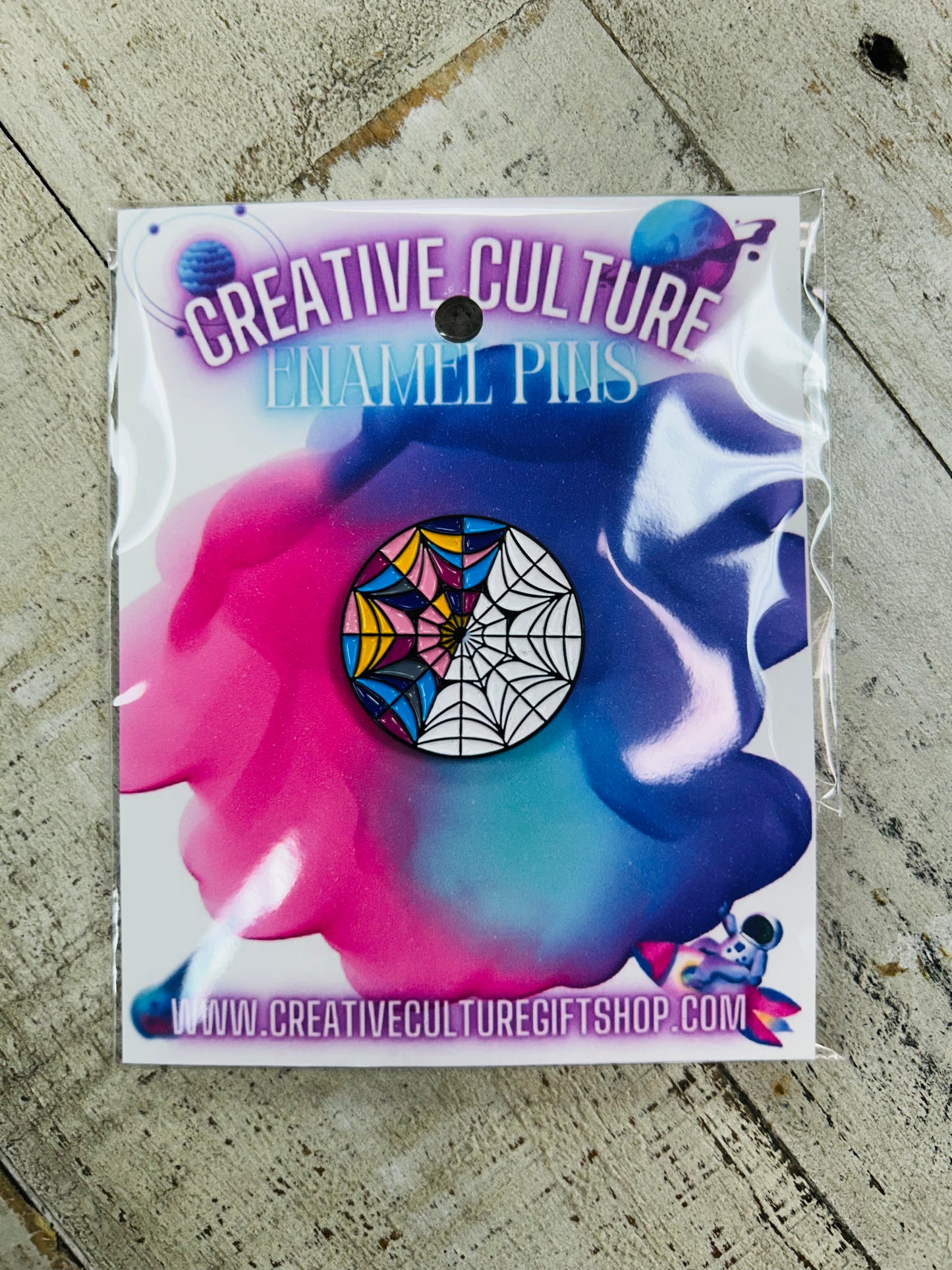 Stained Glass Enamel Pin
