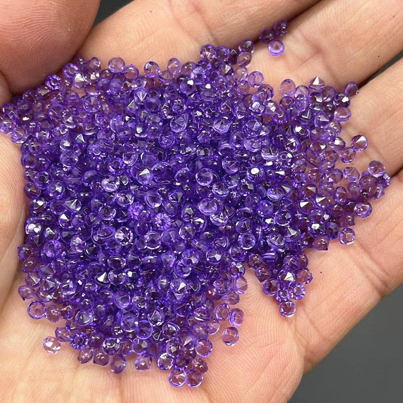 Dark Violet 3mm Pointback Crystals