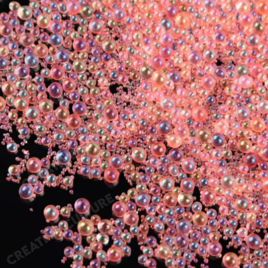 Peach Glow Luxe Caviar Beads