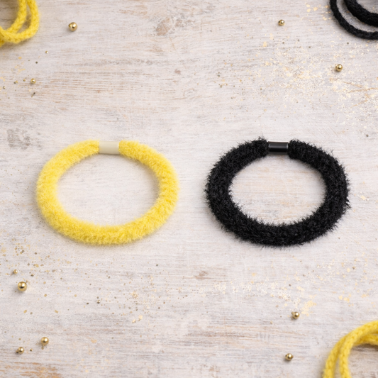 Plush Twist Hair Tie Bracelet β Soft Stretch Velvet Elastic
