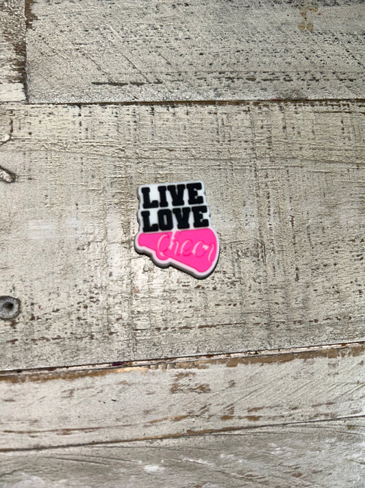 Live Love Cheer Shoe Charm