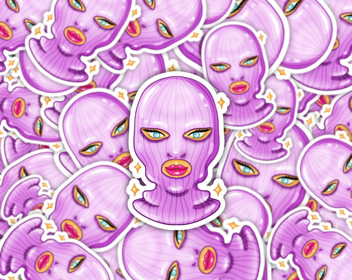 Cosmic Girl Balaclava Vinyl Sticker