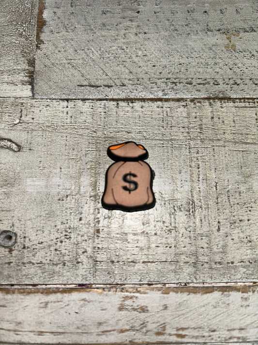 Money Bag Shoe Charm
