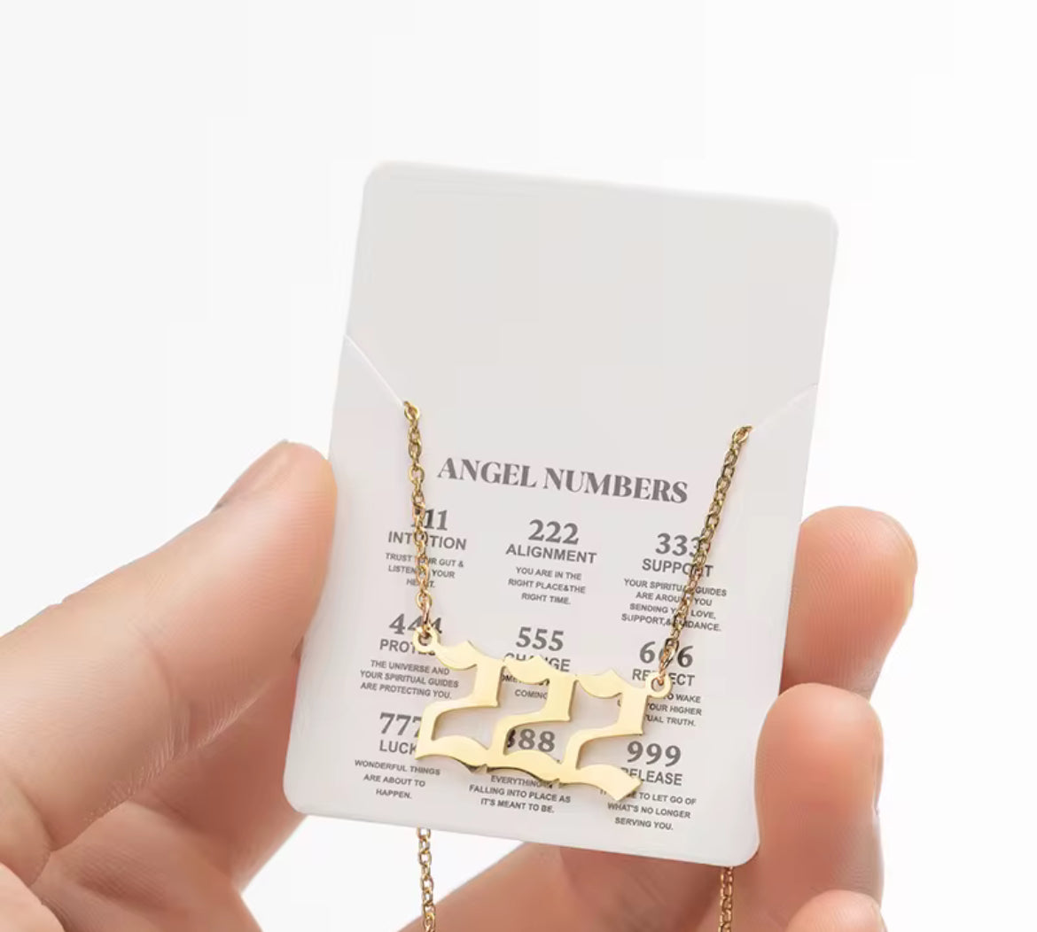 ✨ Angel Number Necklace | 111, 222, 333 & More
