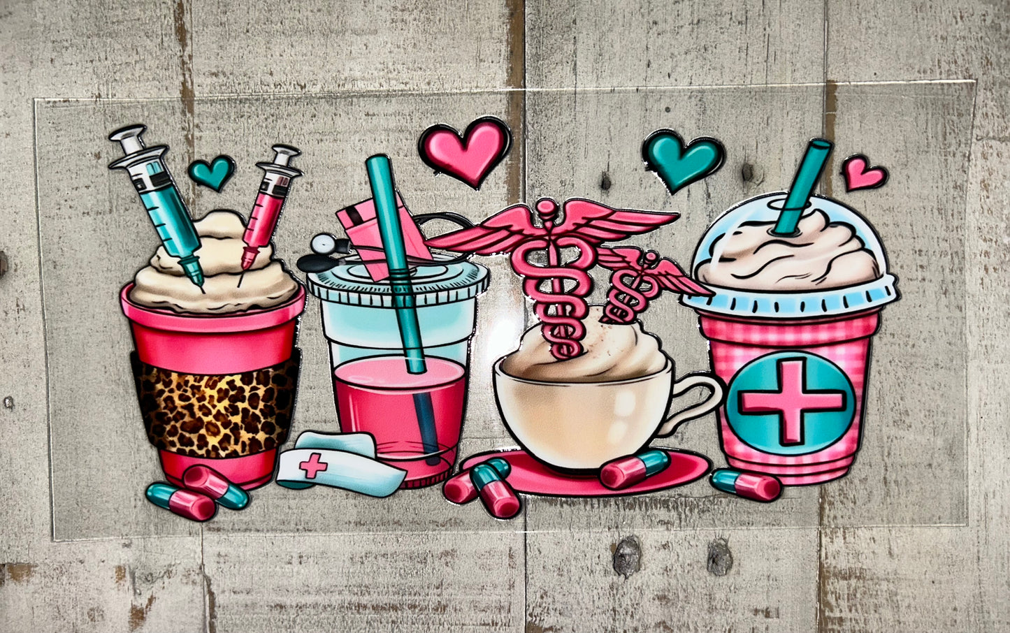 Nurse Fuel – Coffee Edition UV DTF Wrap