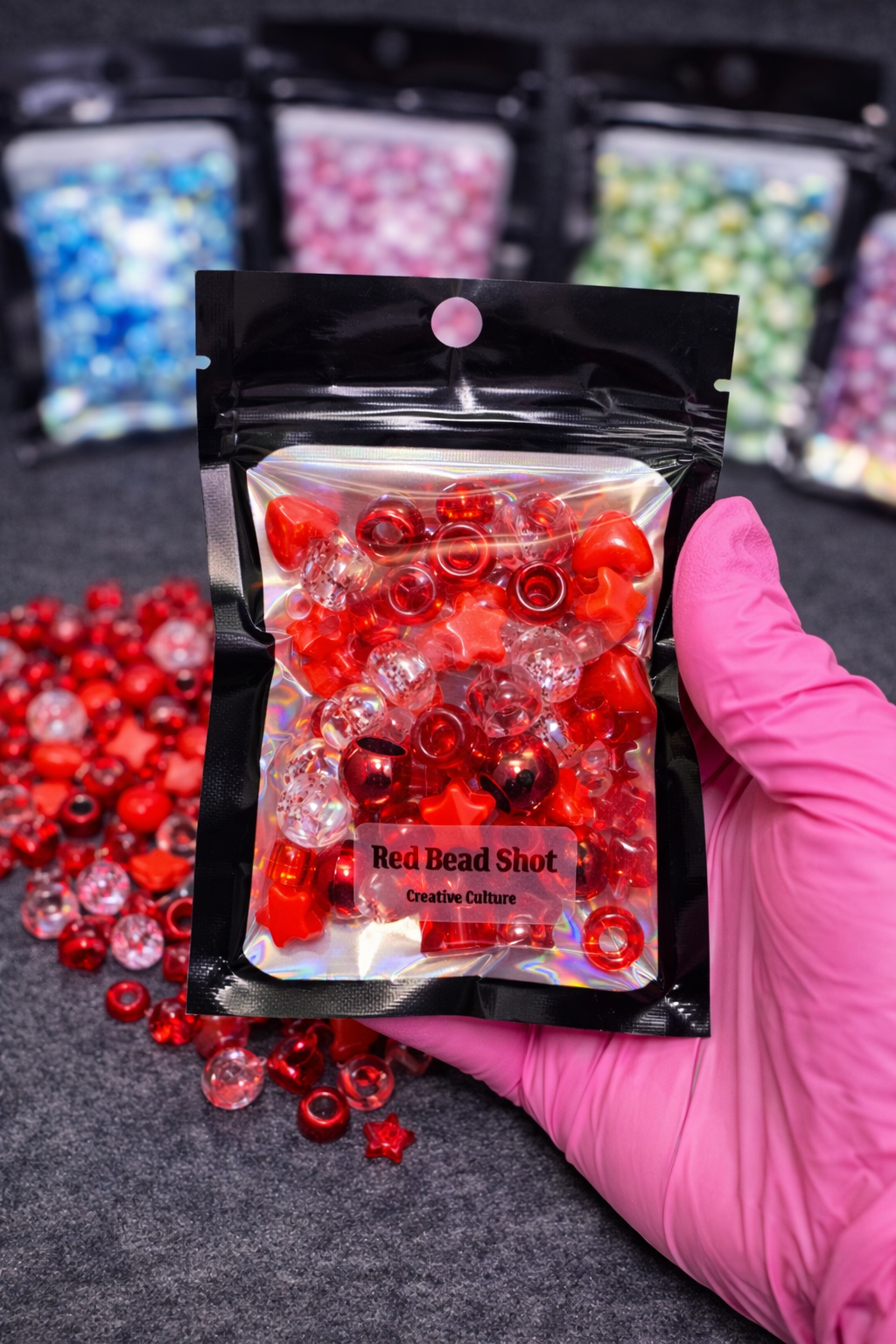 ❤️ Red Bead Shot — Red Mix | Creative Culture