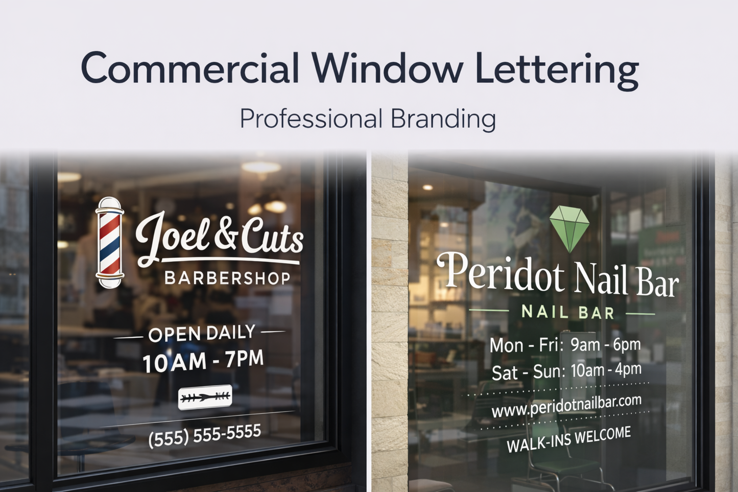 Commercial Window Lettering