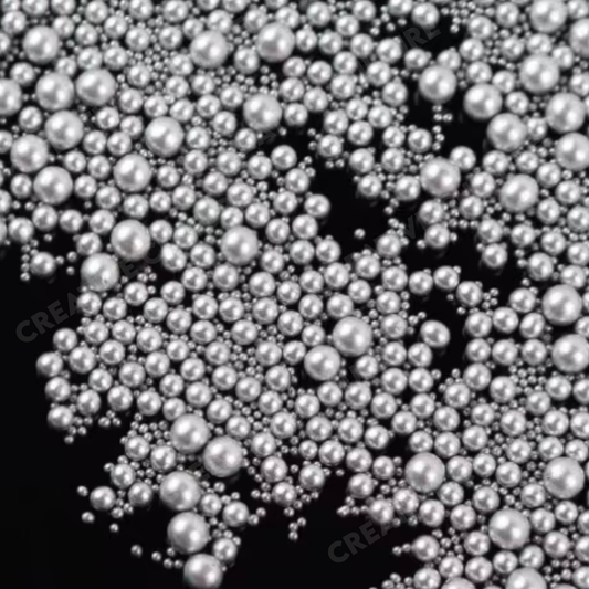Silver Luxe Caviar Beads