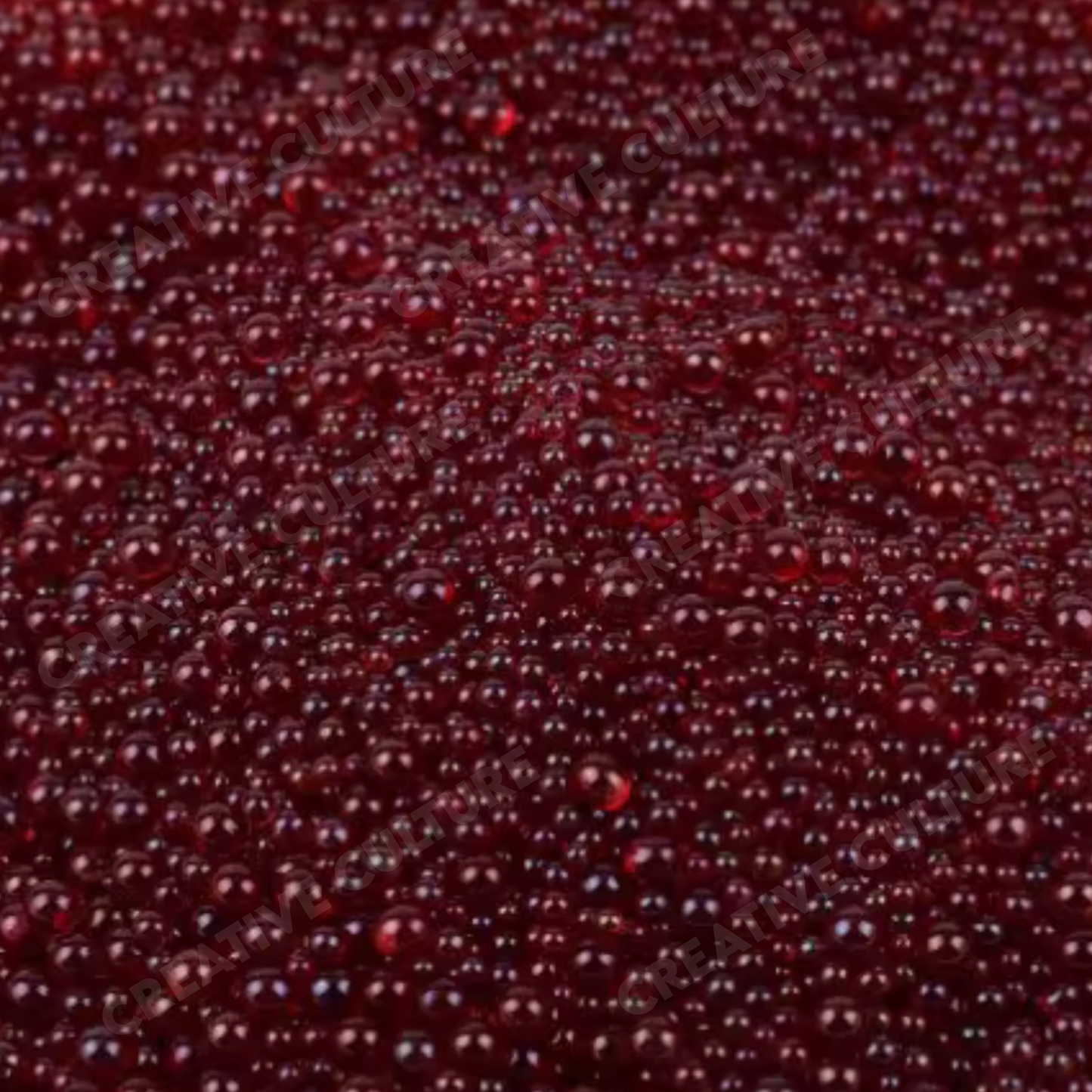 Garnet Luxe Caviar Beads