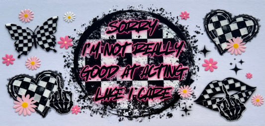 Like I Care UV DTF Wrap