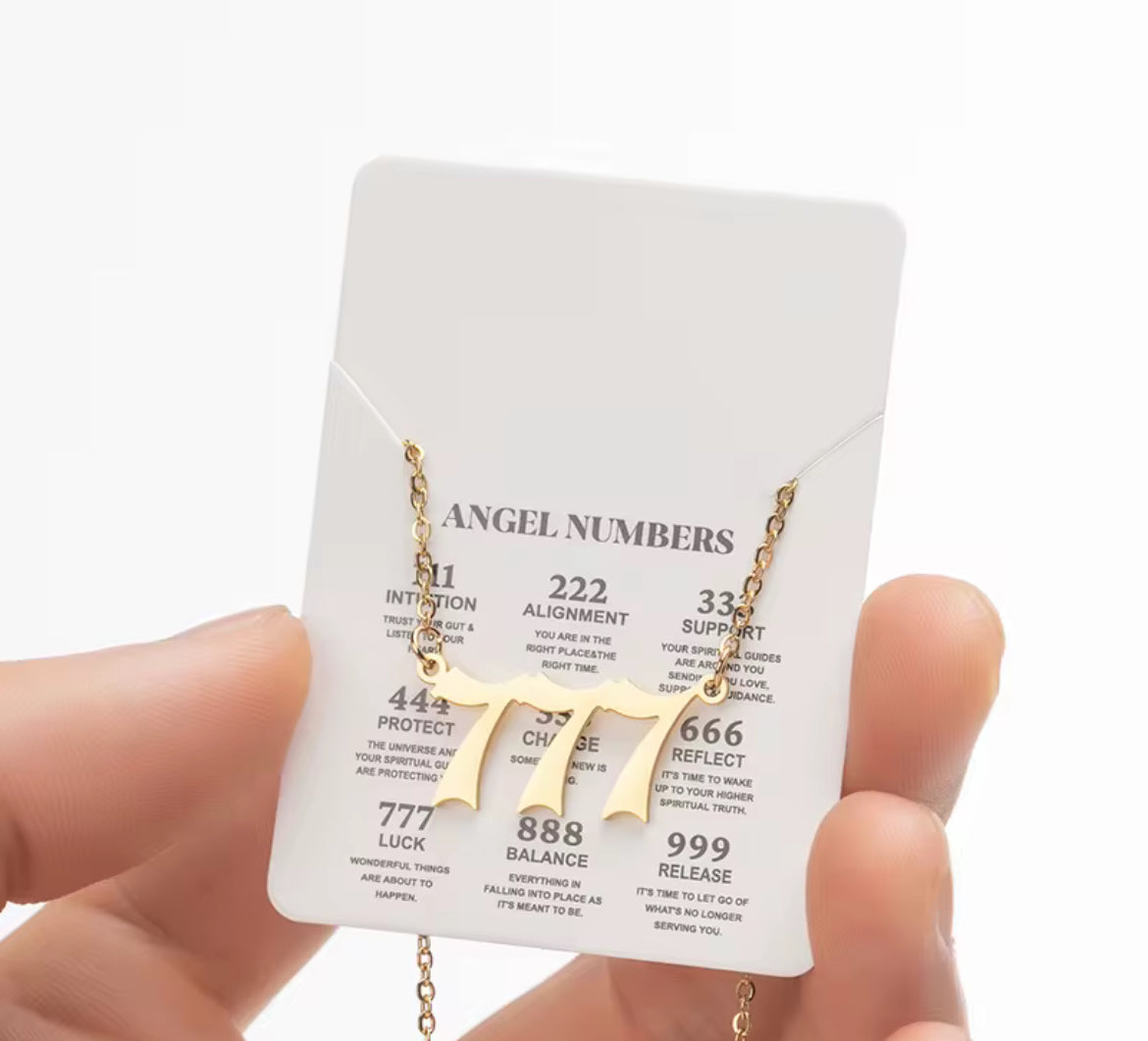 ✨ Angel Number Necklace | 111, 222, 333 & More