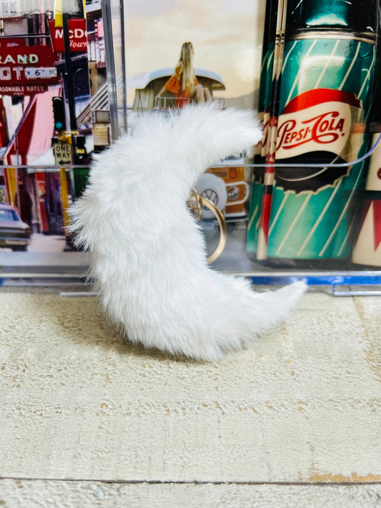 π Lunar Glow Pom Keychains