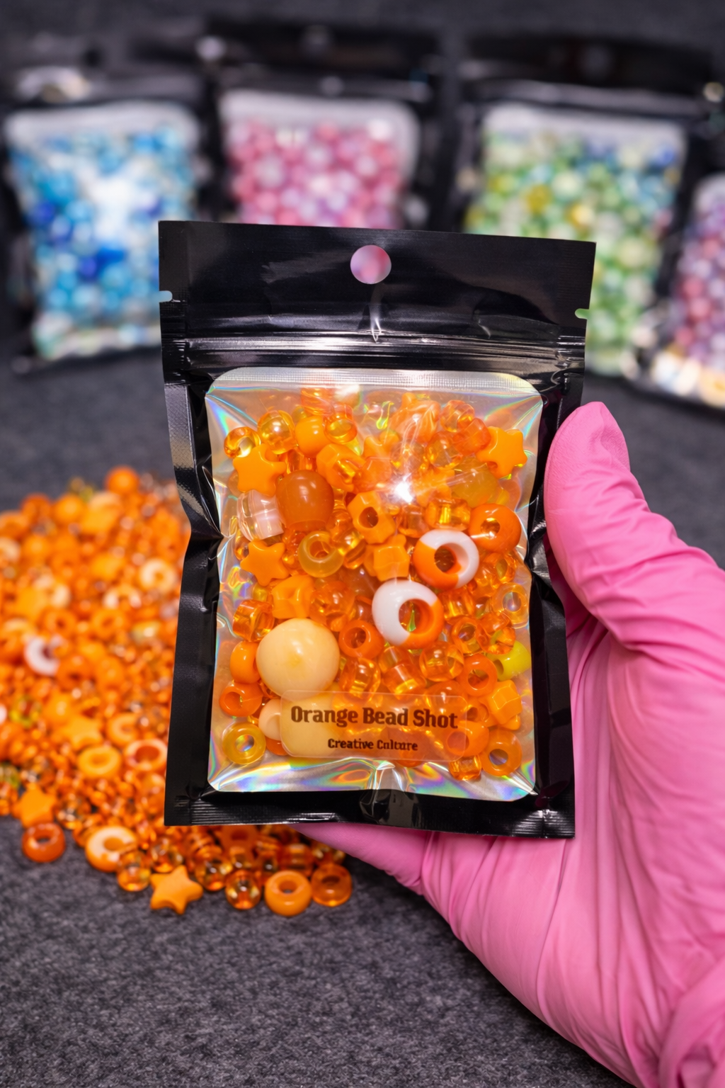 π§‘ Orange Bead Shot β Orange Mix | Creative Culture