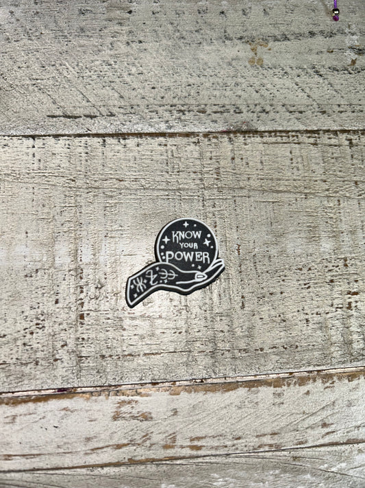 Know Your Power Shoe Charm