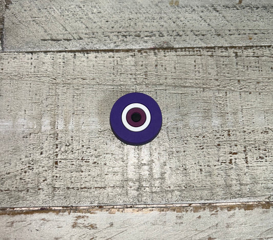 Purple Evil Eye Shoe Charm
