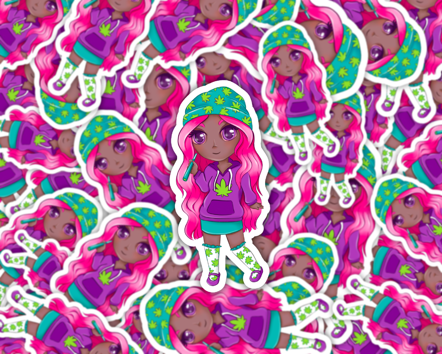 Galaxy Girl β Bubblegum Dream Vinyl Sticker