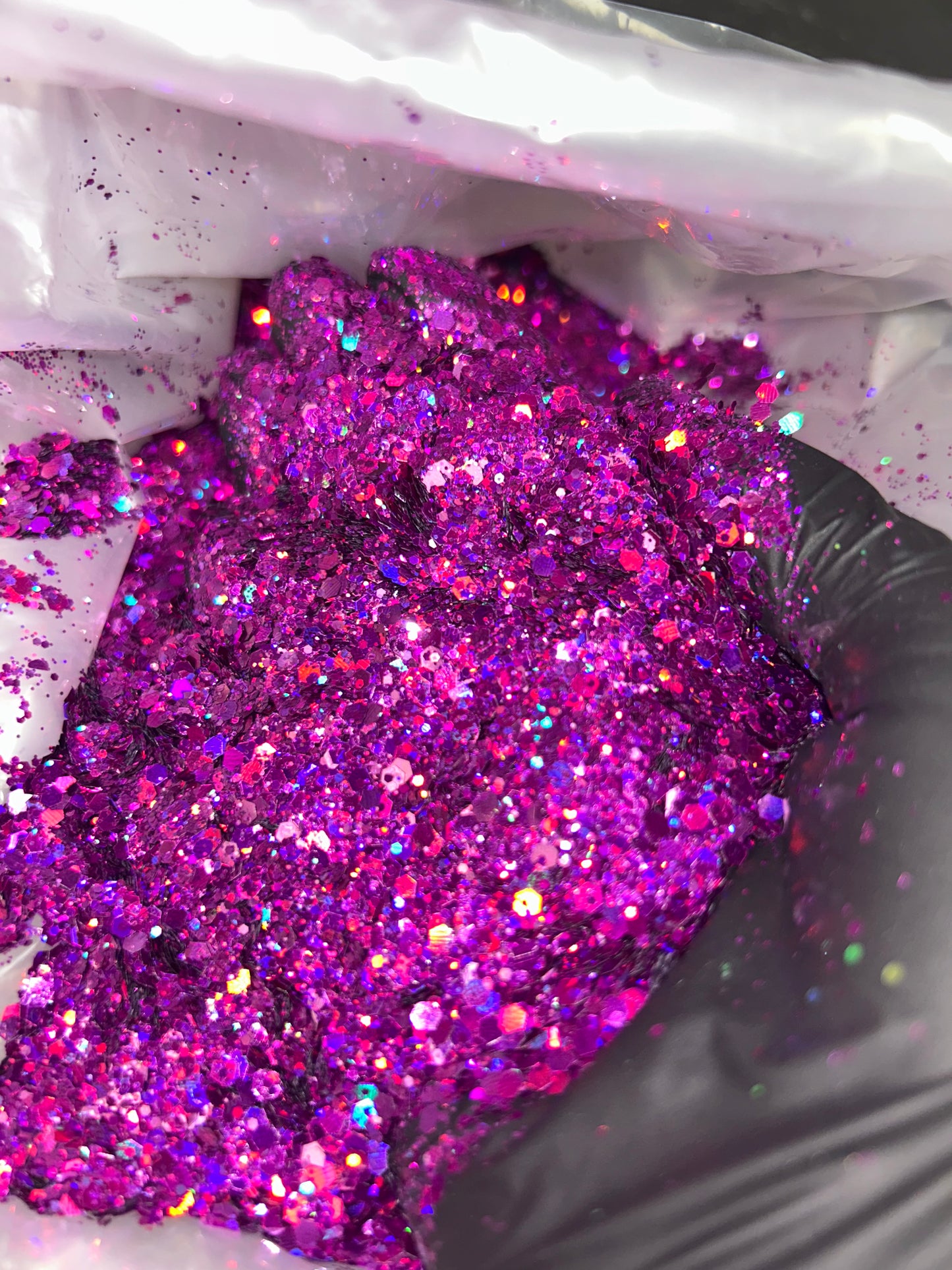 Purple Holographic Chunky Glitter