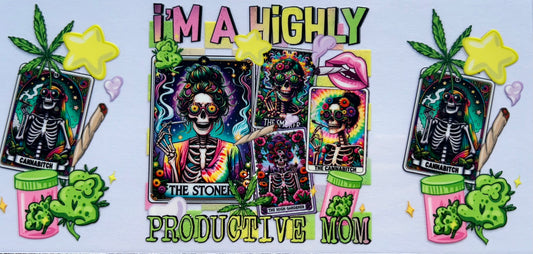 Highly Productive Mom UV DTF Wrap