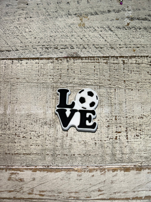 Love Soccer Shoe Charm