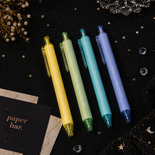 Pastel Click Highlighters – Soft Tone Series
