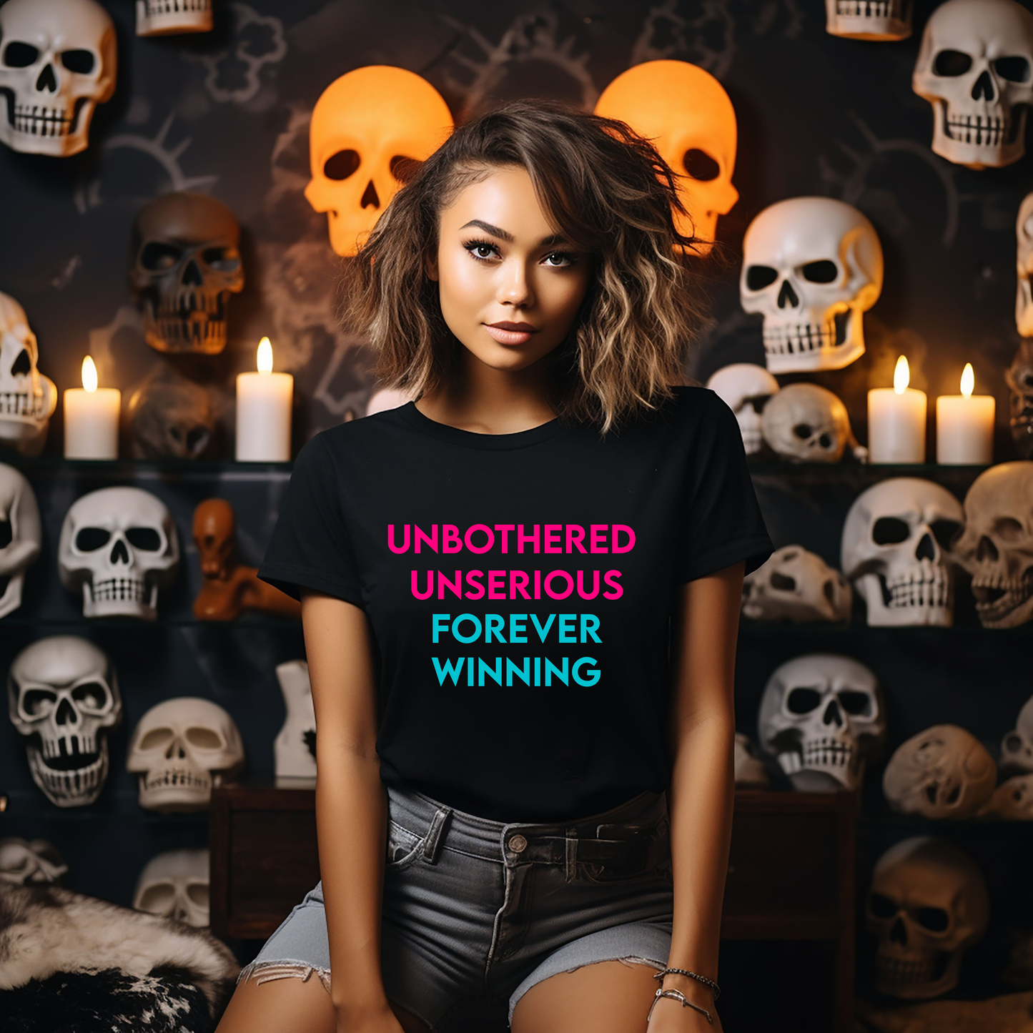 Unbothered Unserious Forever Winning Shirt — The Unserious Era