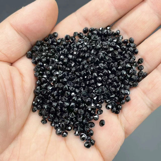 Black 3mm Pointback Crystals