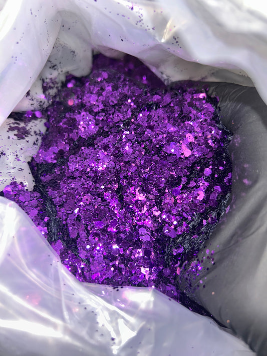 Purple Metallic Chunky Glitter