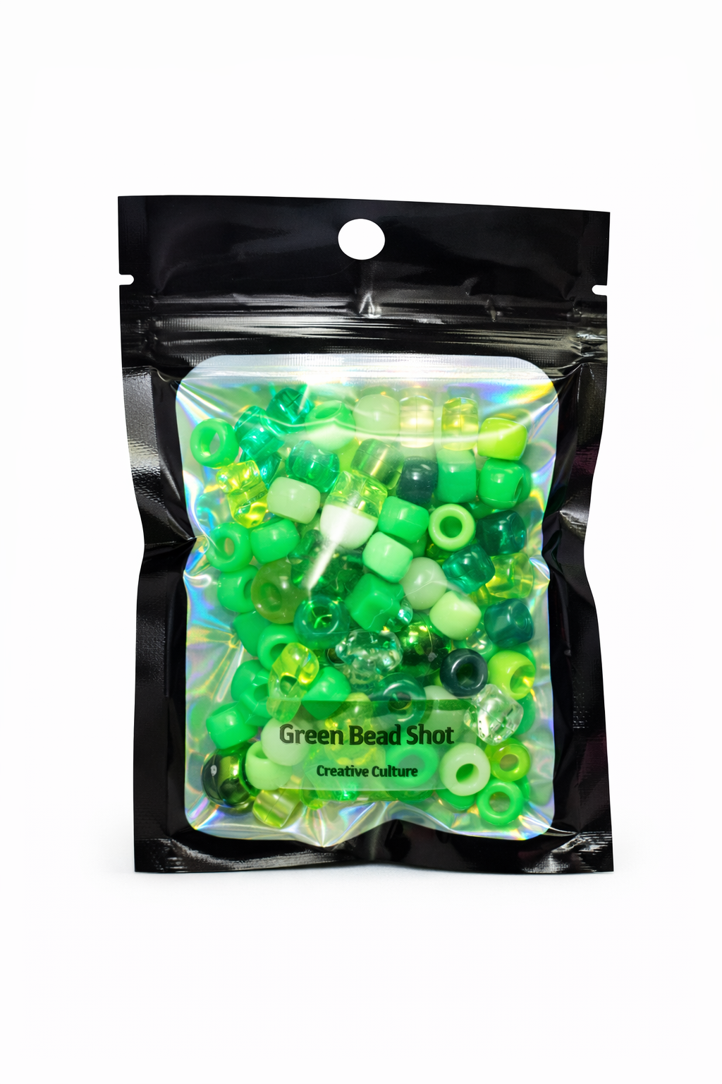 💚 Green Bead Shot — Green Mix | Creative Culture