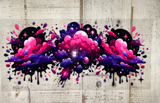 Cosmic Drip Explosion UV DTF Wrap