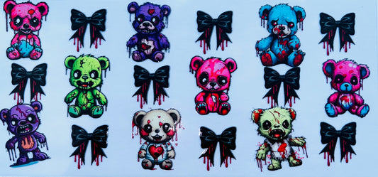 Bloody Bears & Bows UV DTF Wrap