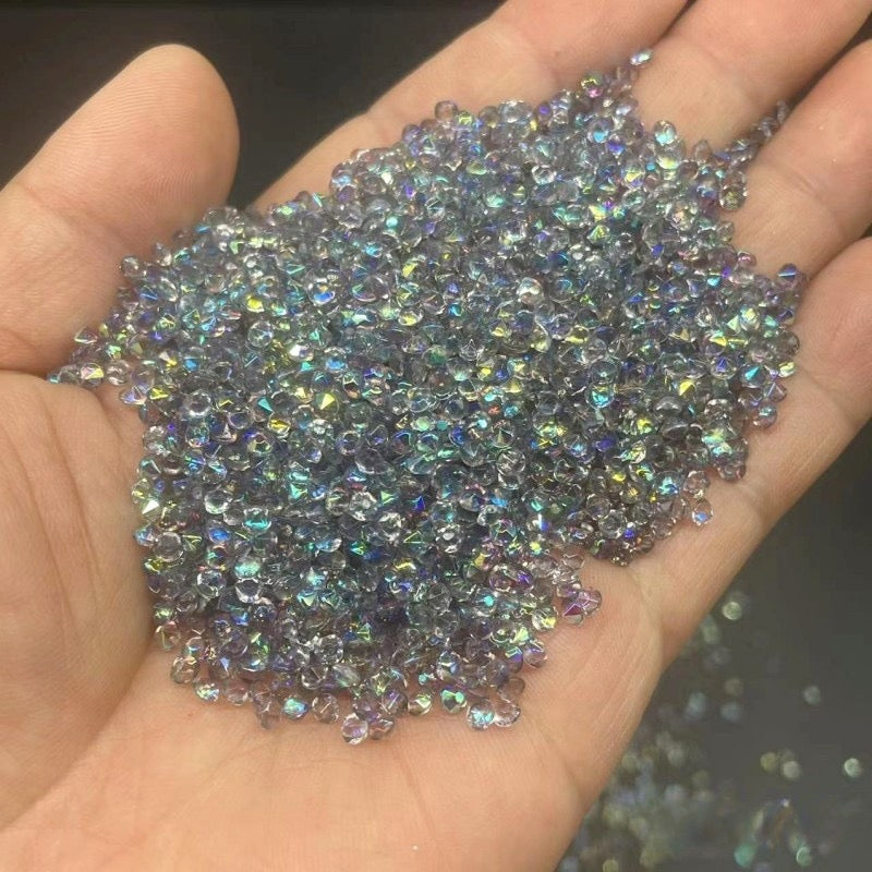 Gray AB 3mm Pointback Crystals