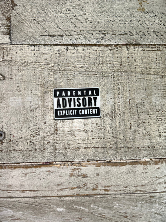 Parental Advisory Shoe Charm