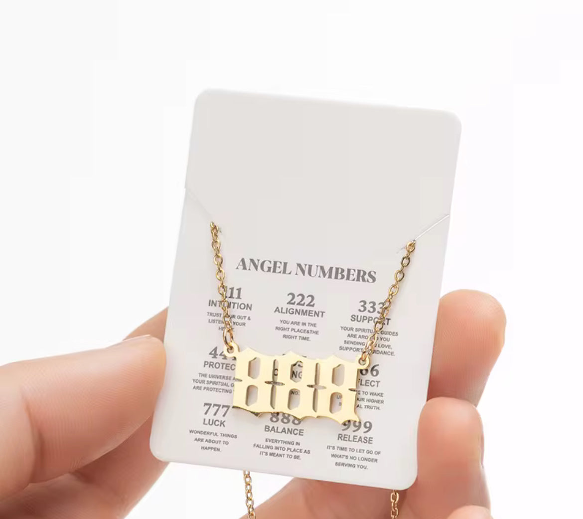 ✨ Angel Number Necklace | 111, 222, 333 & More