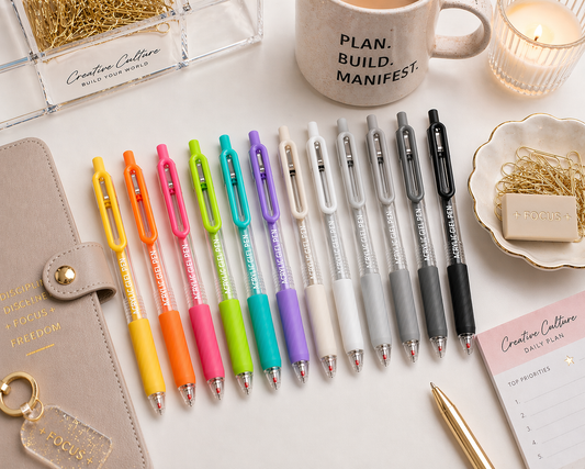 Acrylic Gel Pens – 12 Colors | Smooth Ink Journal Pens (0.7mm)