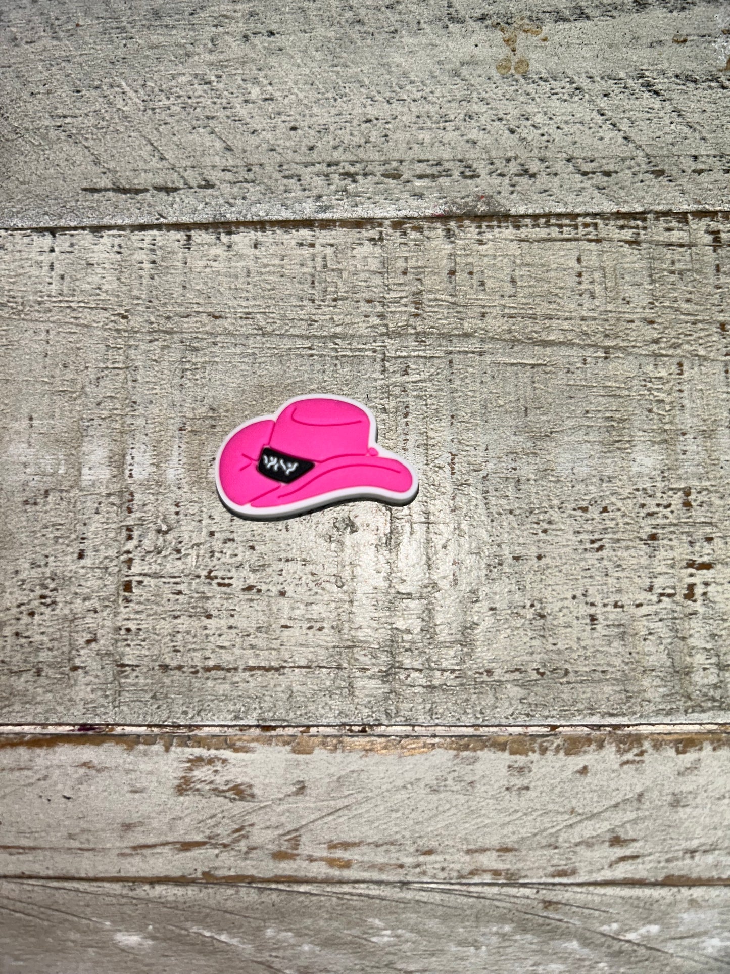 Pink Cowgirl Hat Shoe Charm