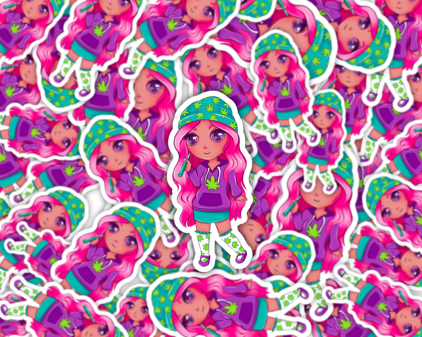 Galaxy Girl — Bubblegum Dream Vinyl Sticker