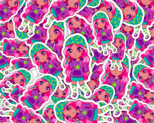 Galaxy Girl — Bubblegum Dream Vinyl Sticker
