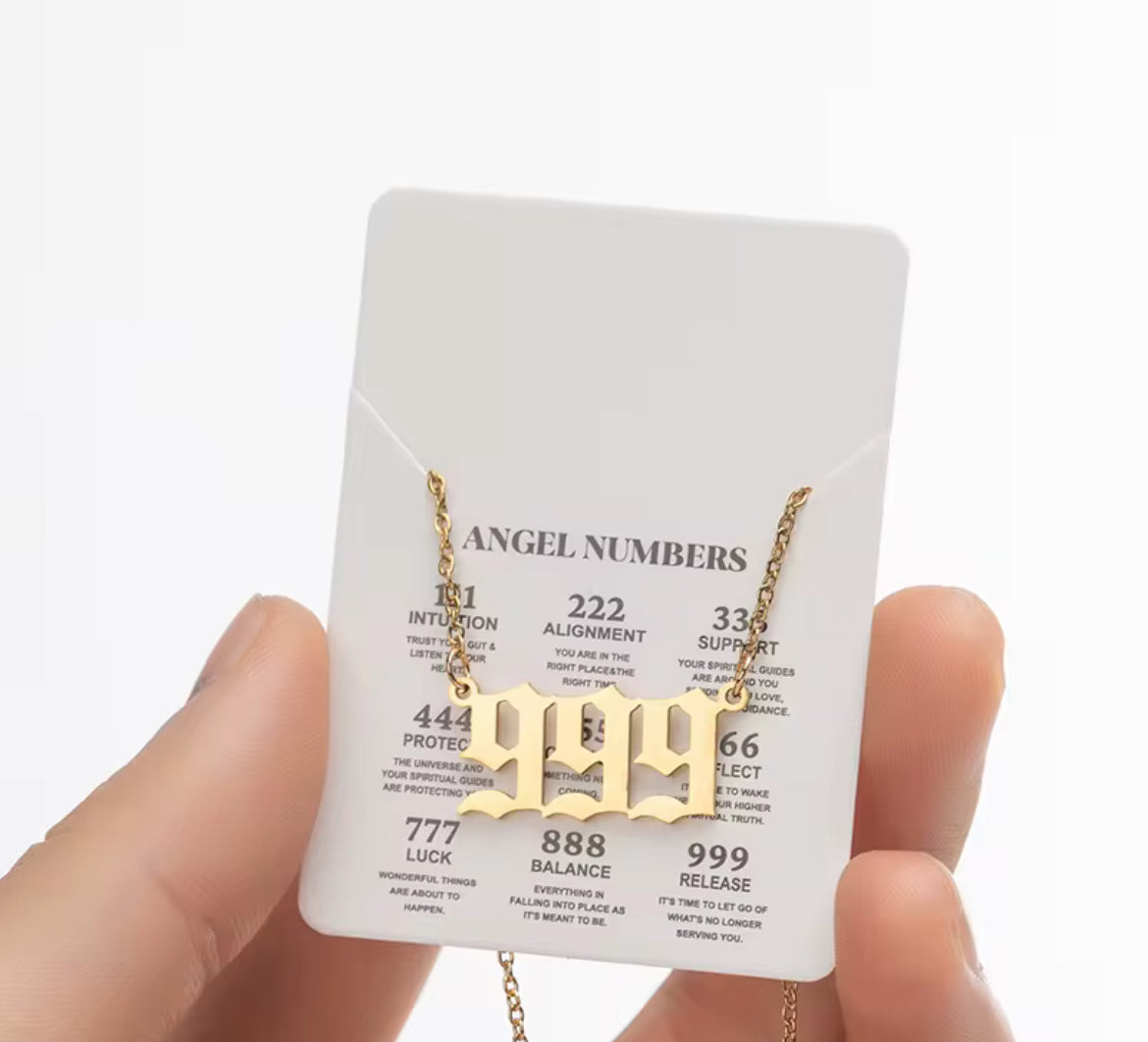 ✨ Angel Number Necklace | 111, 222, 333 & More