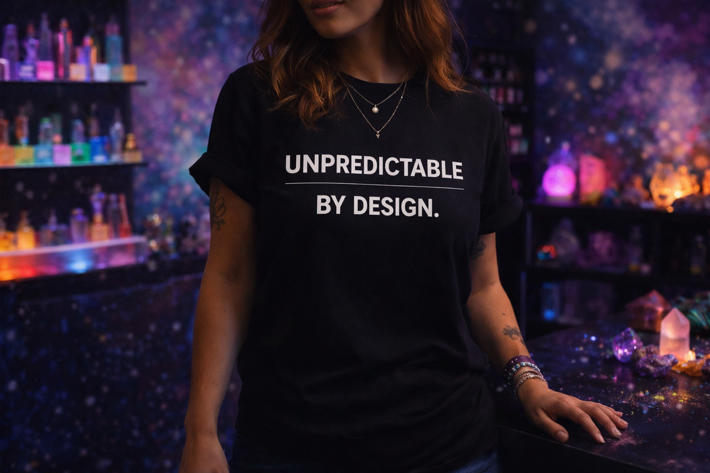 Unpredictable by Design Tee – Minimal Statement Shirt