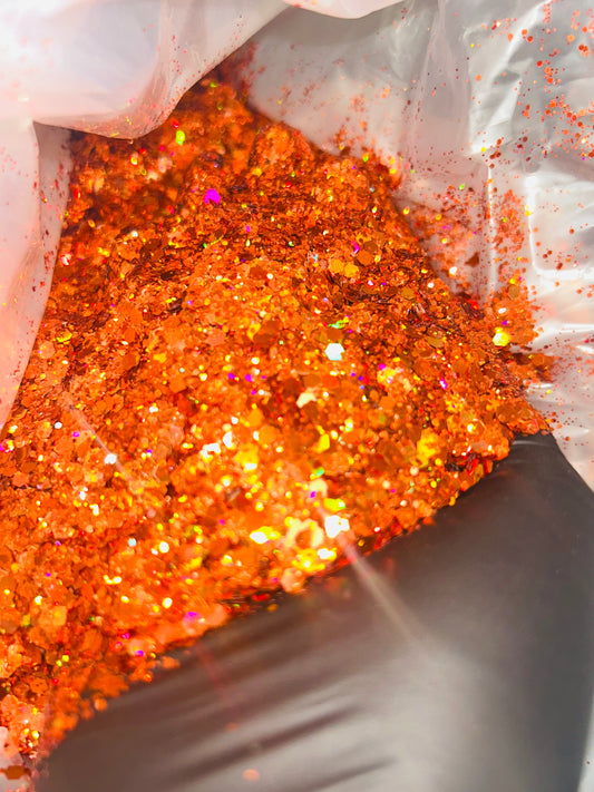 Copper Holographic Chunky Glitter