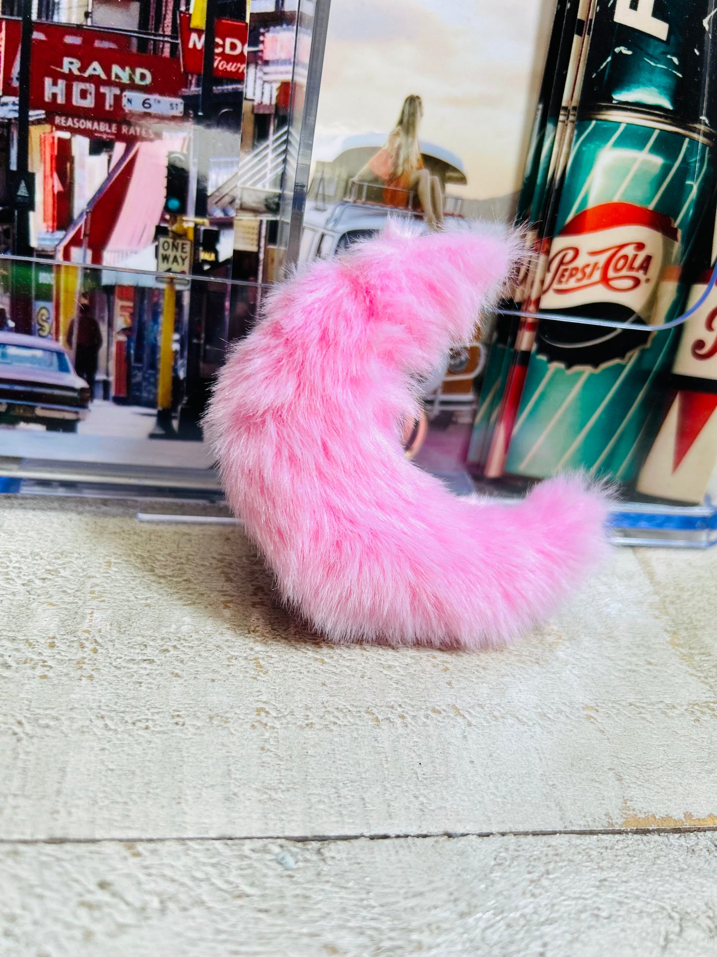 🌙 Lunar Glow Pom Keychains