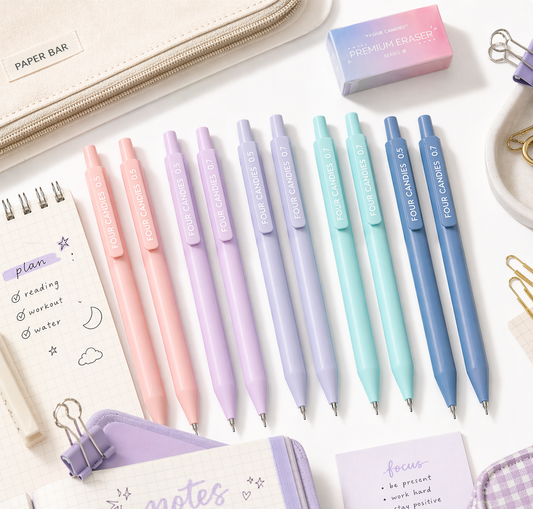Pastel Mechanical Pencils — 0.5 & 0.7 mm (5 Colors)