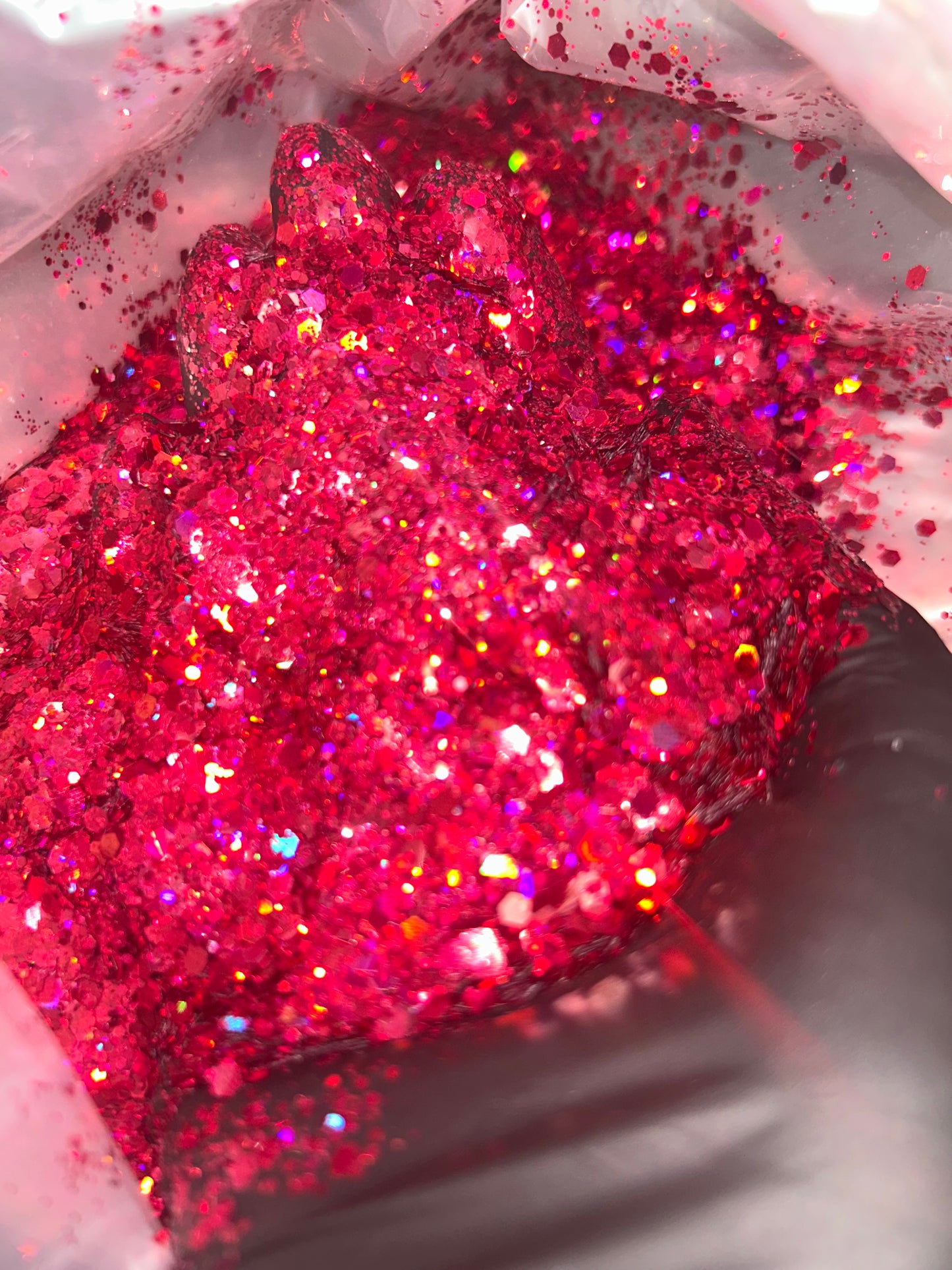 Magenta Holographic Chunky Glitter
