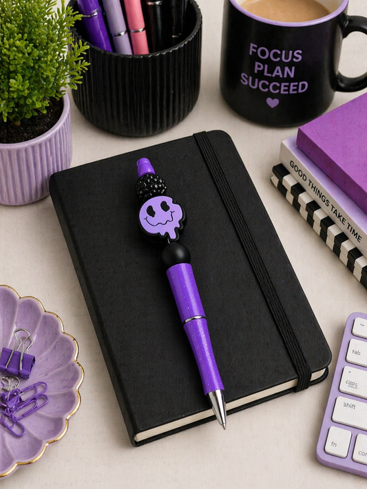 Melted Smile Beaded Pen